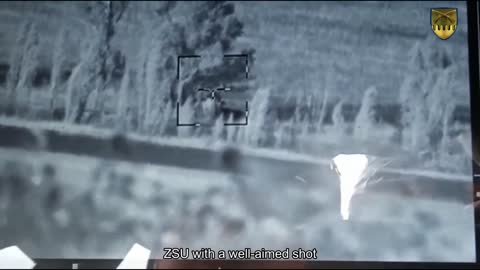 ZSU with a well-aimed shot