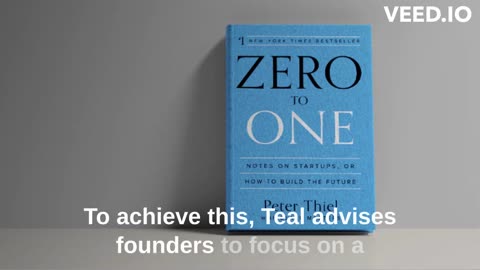 "From Zero to One" by Peter Thiel Book Summary