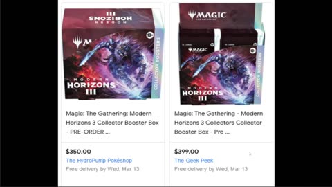 Modern Horizons 3 price dropping already??