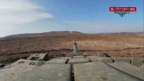 Russian mobilized MASTER TANKS go through tactical environment as they hit their moving targets