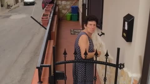 Grandma Frightened by Drone