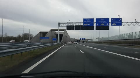 Timelapse Drive Amersfoort to Amsterdam Schiphol Februari 12 2024