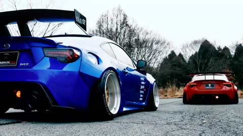 #Modified car culture Subaru BRZ and Toyota 86 The blue color is too much