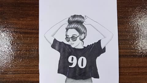 How to draw a cute girl. Step by step drawing || for beginners