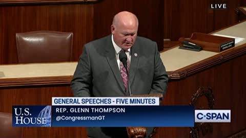 Glenn Thompson Slams Biden's Diesel Crisis on the House Floor