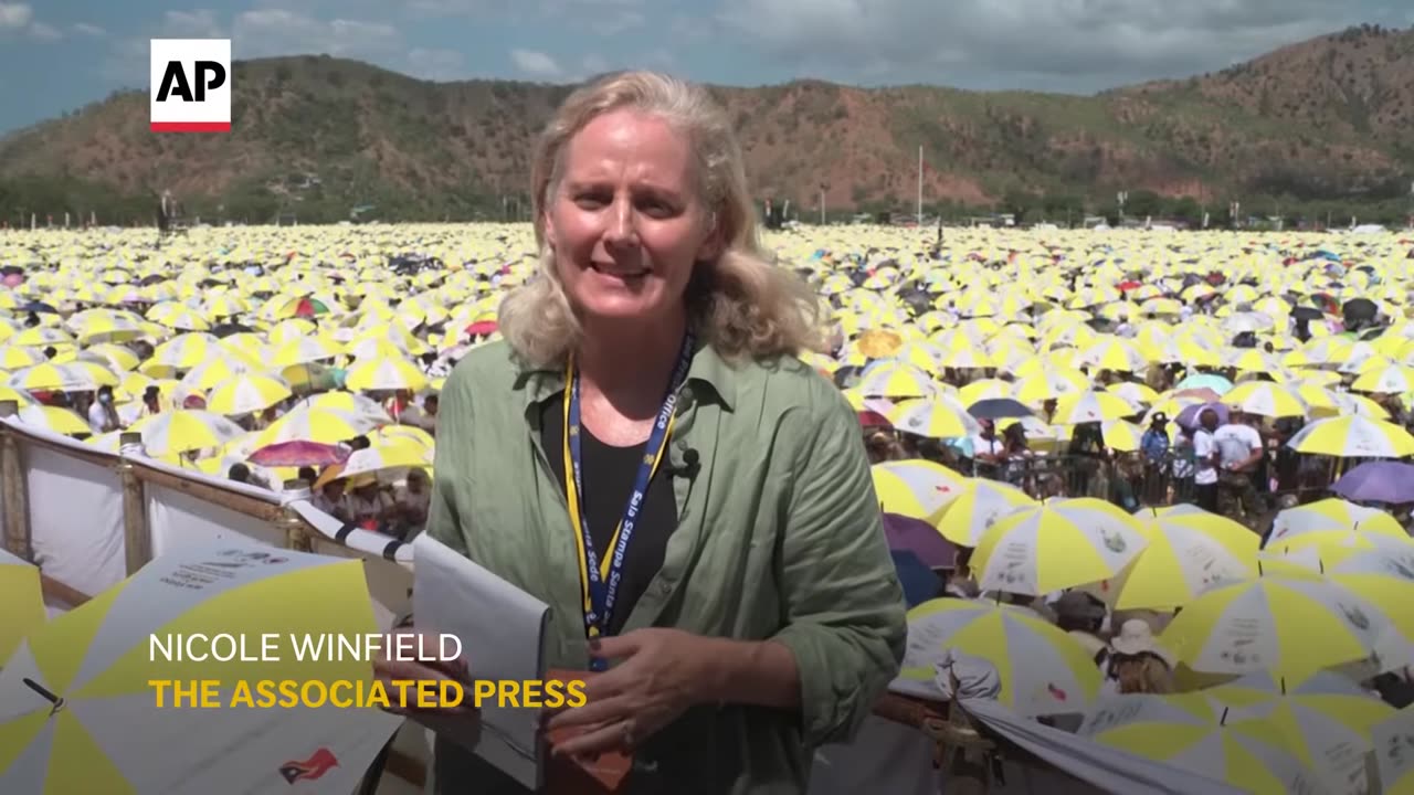 Huge crowds gather for Mass with Pope Francis in East Timor I AP explains