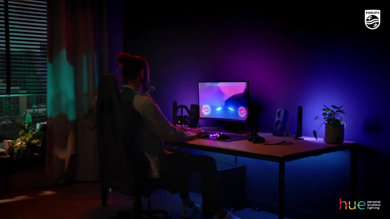 Philips Hue Play Gradient Lightstrip für einen Monitor