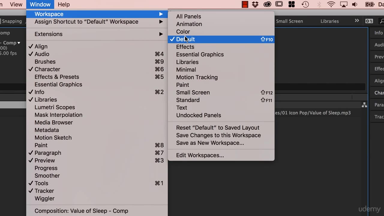 After Effects - Motion Graphics (Chap.2-A- Setting up your software project for data visualization)