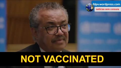 TEDROS - NOT VACCINATED * ACCUSED OF GENOCIDE IN ETHIOPIA