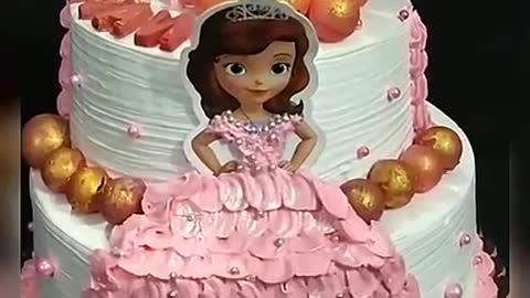 Princess Sofia cake #princesssofiacake #chocolateball #sofia #dollcakesofia #pinkcake #princesscake