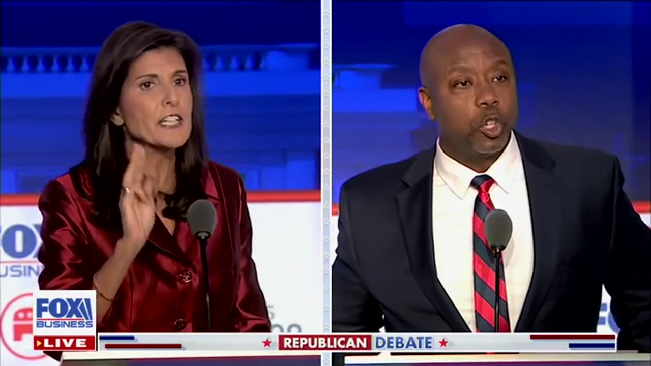 Nikki Haley, Tim Scott Derail Debate By Getting Into Shouting Match Over Curtains