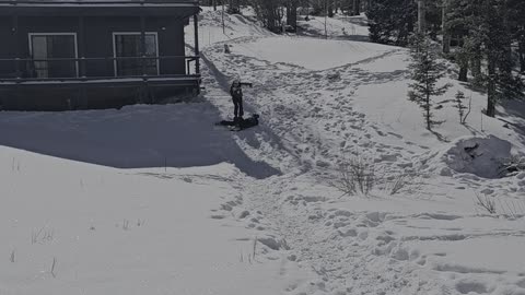 Grammy's First Time Skiing