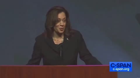 Kamala Harris accidentally calls herself "the president"