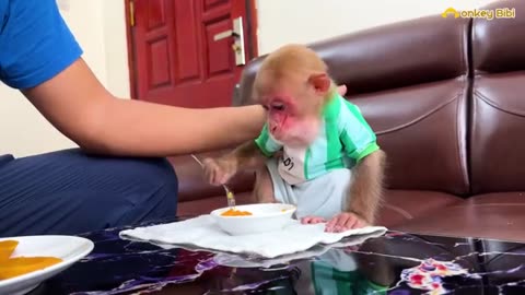 Bibi_can_eat_anything_but_eating_with_Dad_is_very_delicious_and_happy!(360p)