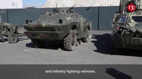 Russia-installed Luhansk authorities show off weaponry they say was captured from Ukraine