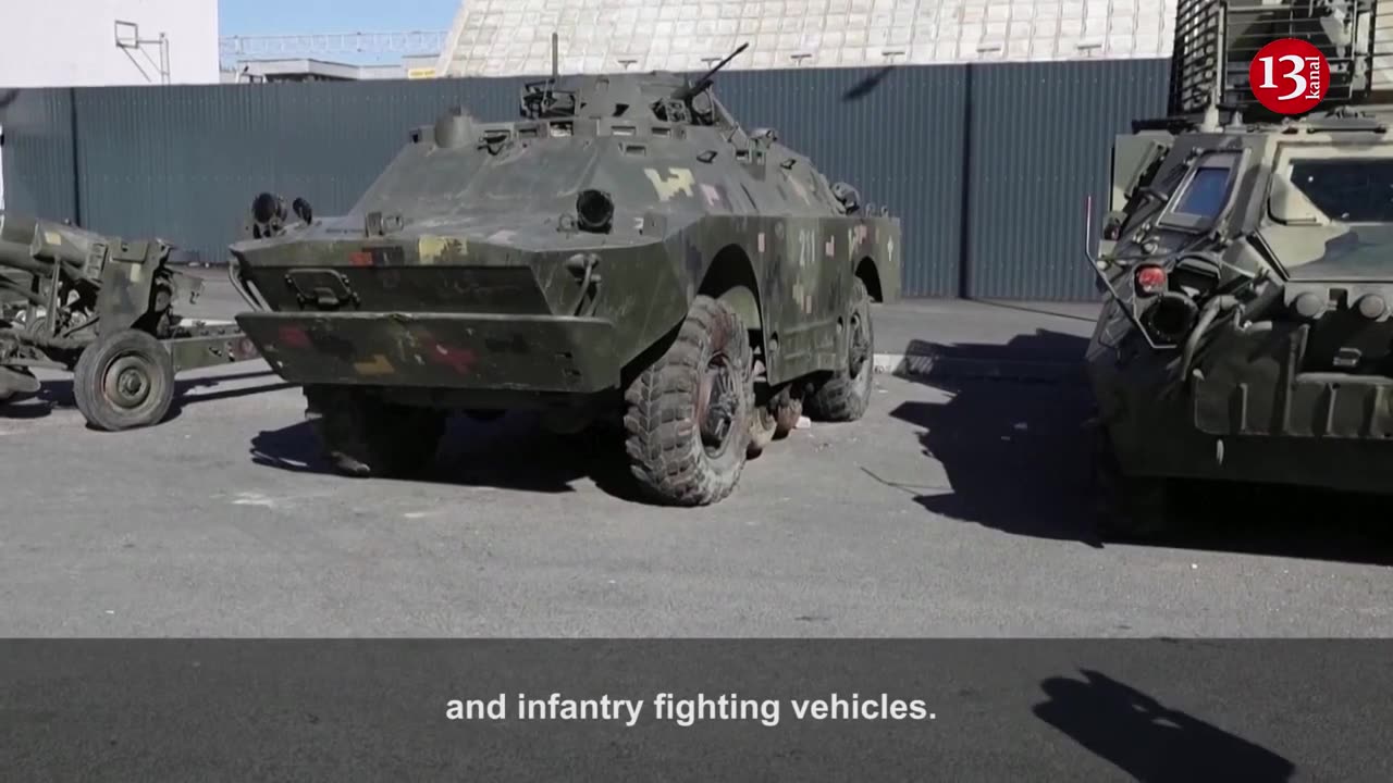 Russia-installed Luhansk authorities show off weaponry they say was captured from Ukraine