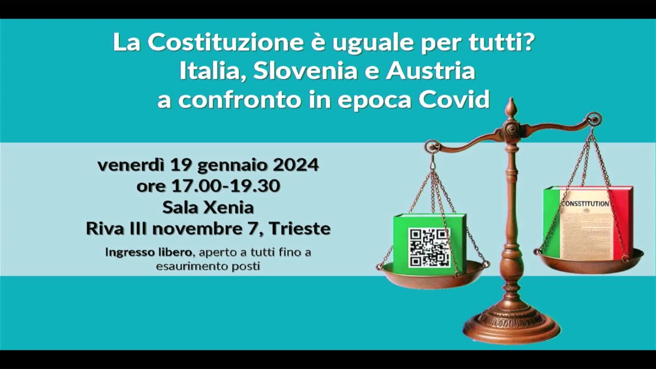 Convegno: La Costituzione è uguale per tutti? Italia, Slovenia e Austria a confronto in epoca Covid