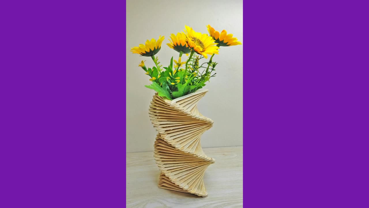 How to make flower vase for home decoration