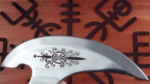 Viking Pizza Axe hand forged from food grade Japanese Steel