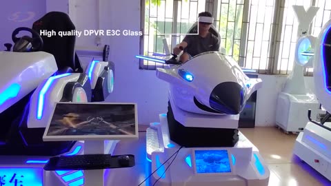 VR Airplane Simulator is easy to operate, a VR device suitable for children to play