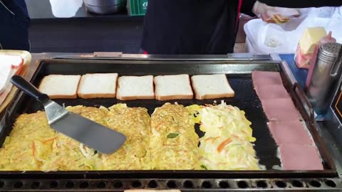 Hamburger toast | Street korean food