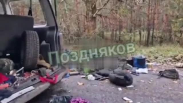 Column of Russian side forces destroyed while escaping Liman.