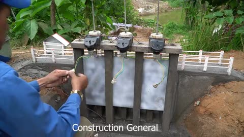 Mini Dam Construction With Six Gates Water Discharge #Rumble