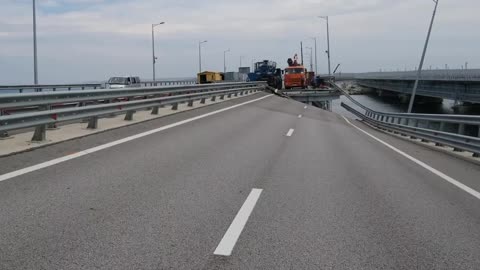 Crimean bridge is being actively restored after the terrorist attack