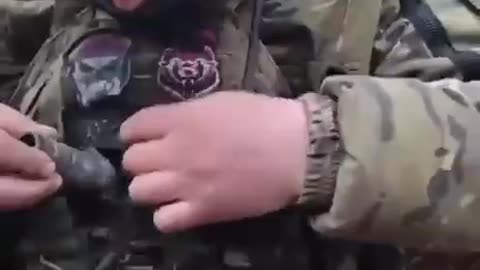 Ukrainian Takes a Grenade to the Vest