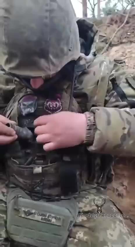 Ukrainian Takes a Grenade to the Vest