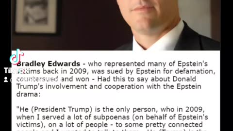 TRUMP WAS THE ONLY ONE WHO HELPED