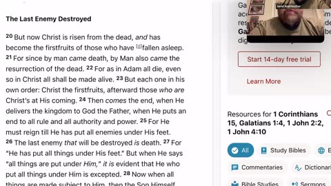 “Victory in the Resurrection (1 Corinthians 15, Reading and Study)