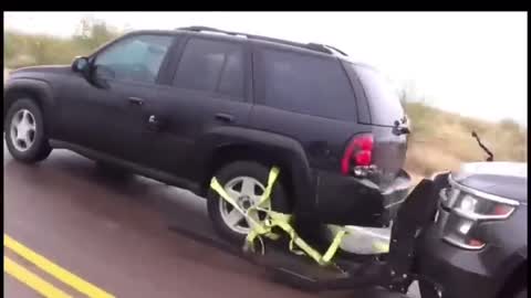 Police Grappler Stops a Car