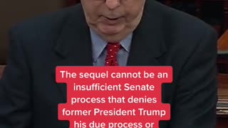 Senate Minority Leader McConnell called for pushing back the start date of Trump’s