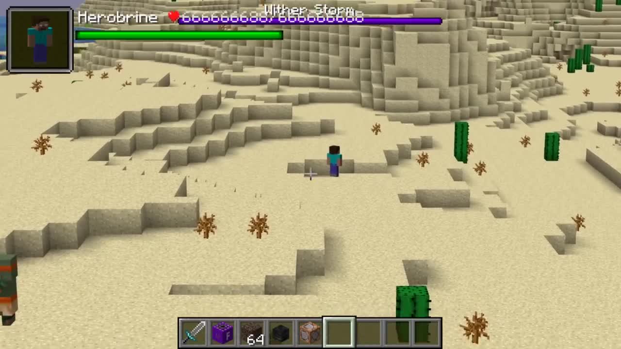 Herobrine vs Wither Storm 7 STAGE in minecraft part 6 creepypasta4
