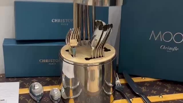 Christofle Kunting - Essentiel authentic series of Western tableware