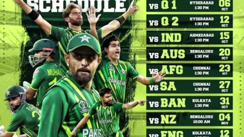 Worldcup 2023 Scedule