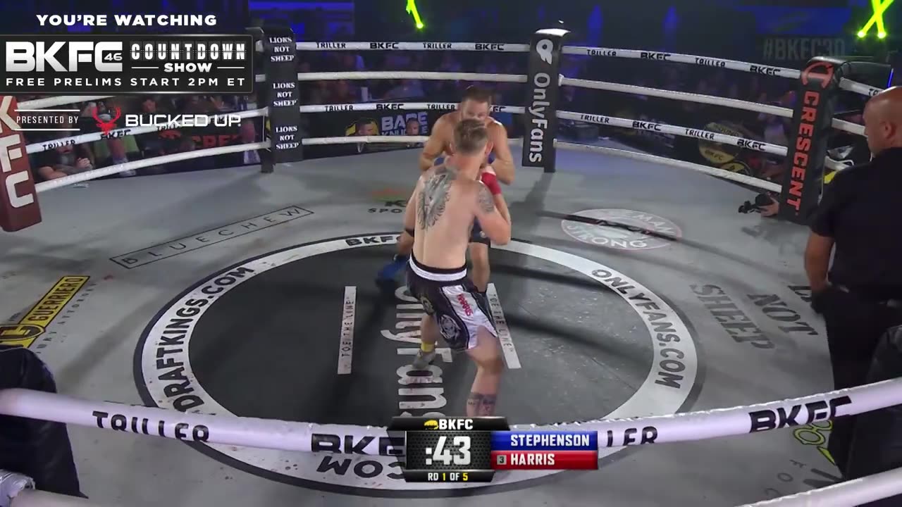 You are watching the FREE BKFC 46 prelim party and live prelims!