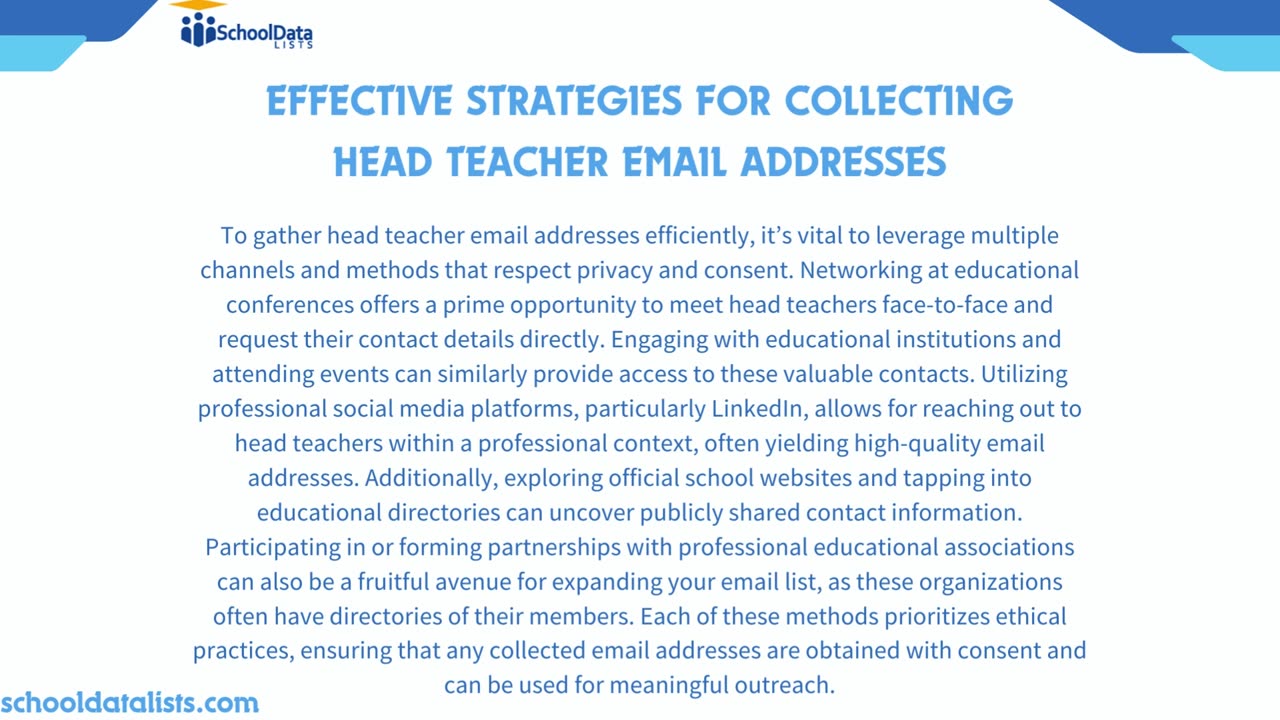 Expanding Your Network a Guide to Head Teacher Email Addresses
