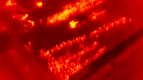 Fox News thermal drone films illegal aliens that crossed into Eagle Pass, Texas