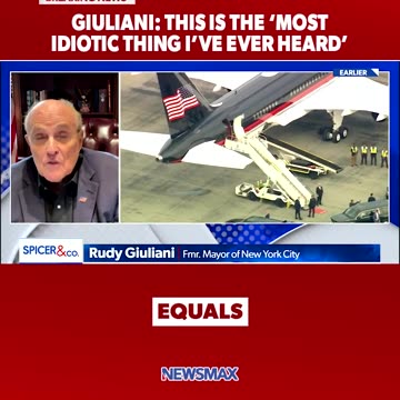 GIULIANI THIS IS THE MOST IDIOTIC THING I Be EVER HEARS