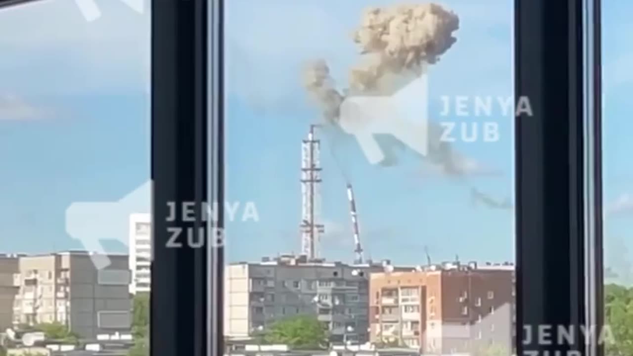 TV broadcast tower hit with missile in Kyiv, Ukraine