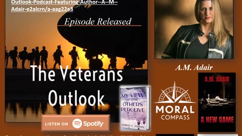 The Veterans Outlook Podcast featuring author A.M. Adair