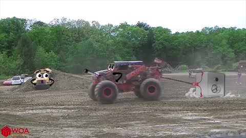 Biggest Monster Truck Crushing Car | Dump Truck Bad Operator Skill | Woa Doodles