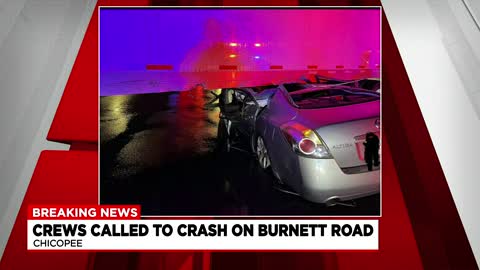 Burnett Road crash live look