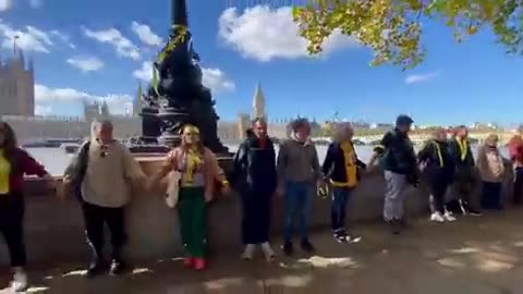 Thousands of protesters gathered in London on Saturday for the first human