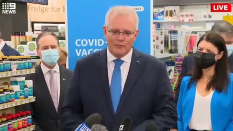 Australian prime minister Scott Morrison literally describing those being vaccinated as sheep