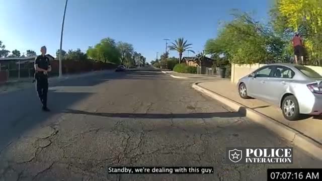POLICE TASED A CRAZY MAN ON TOP OF THE NEIGHBORS ROOF