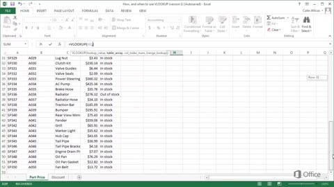 Microsoft Excel VLOOKUP Formula how it work