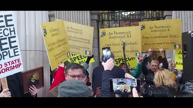 Free Speech Rally GPO Dublin 3rd December 2022